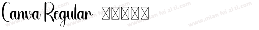Canva Regular字体转换